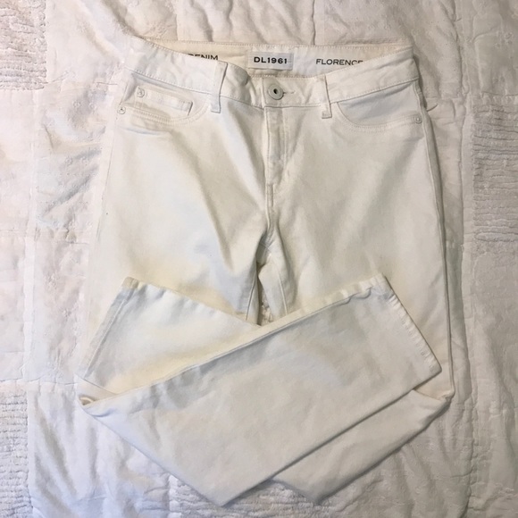 DL1961 Denim - DL1961 Denim Florence Cropped White Jeans
